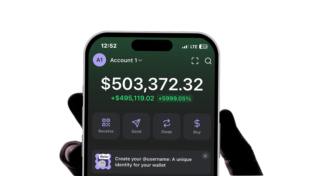 Solana portfolio mooning in a wallet